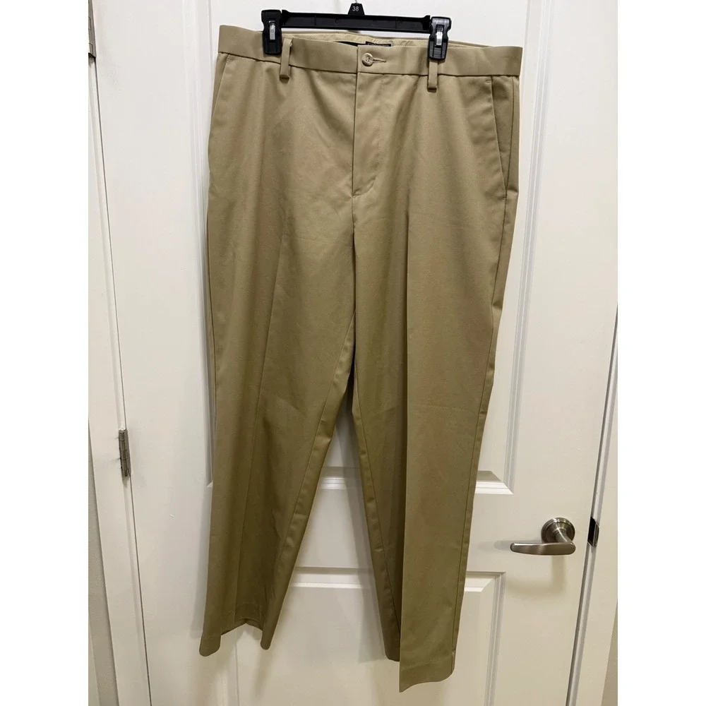 Dockers D3 Classic Fit Khaki Chino Pants Mens 38x32 Tan Cotton Stretch Trousers
